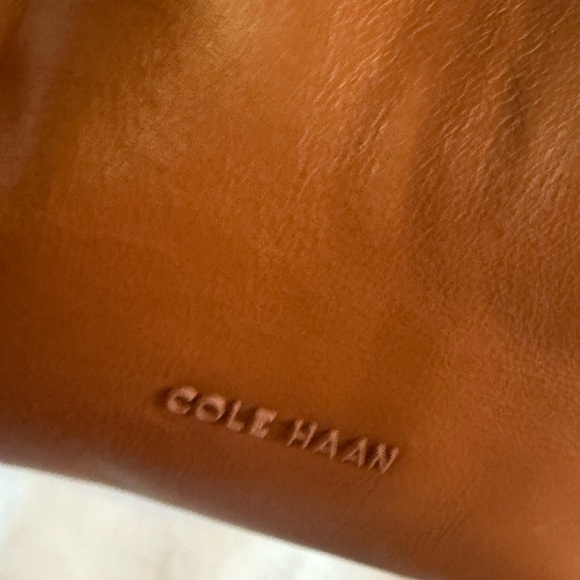 Cole Haan Tan Leather Shoulder Bag - Picture 3 of 9